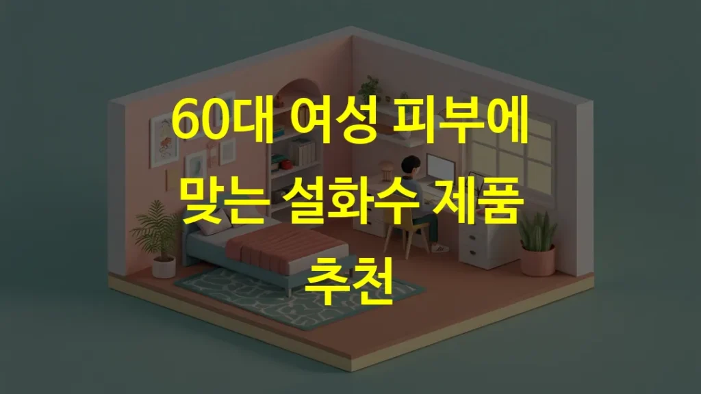 60대 여성 피부에 맞는 설화수 제품 추천