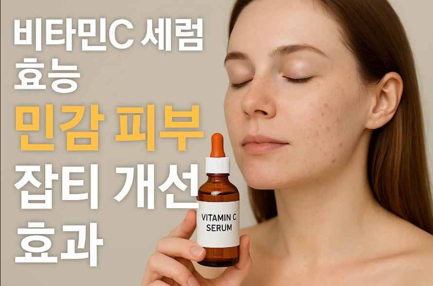 비타민C 세럼 효능 민감 피부 잡티 개선 효과 확인